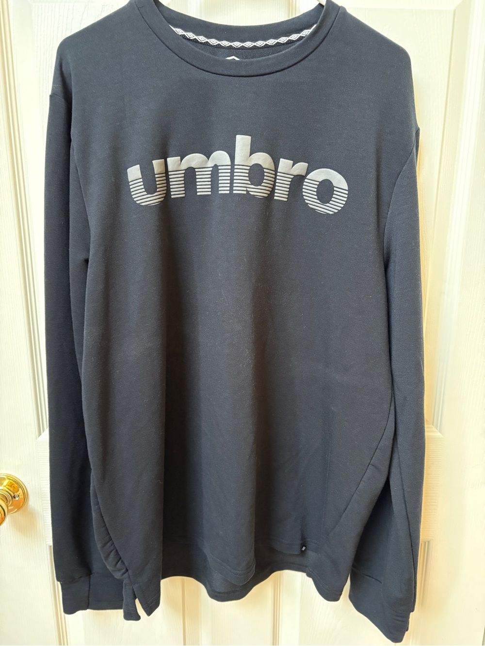 Umbro Black Sweatshirt with White Logo